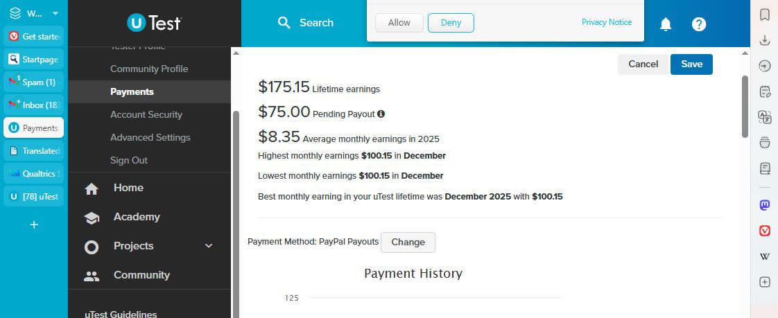 Payment proof