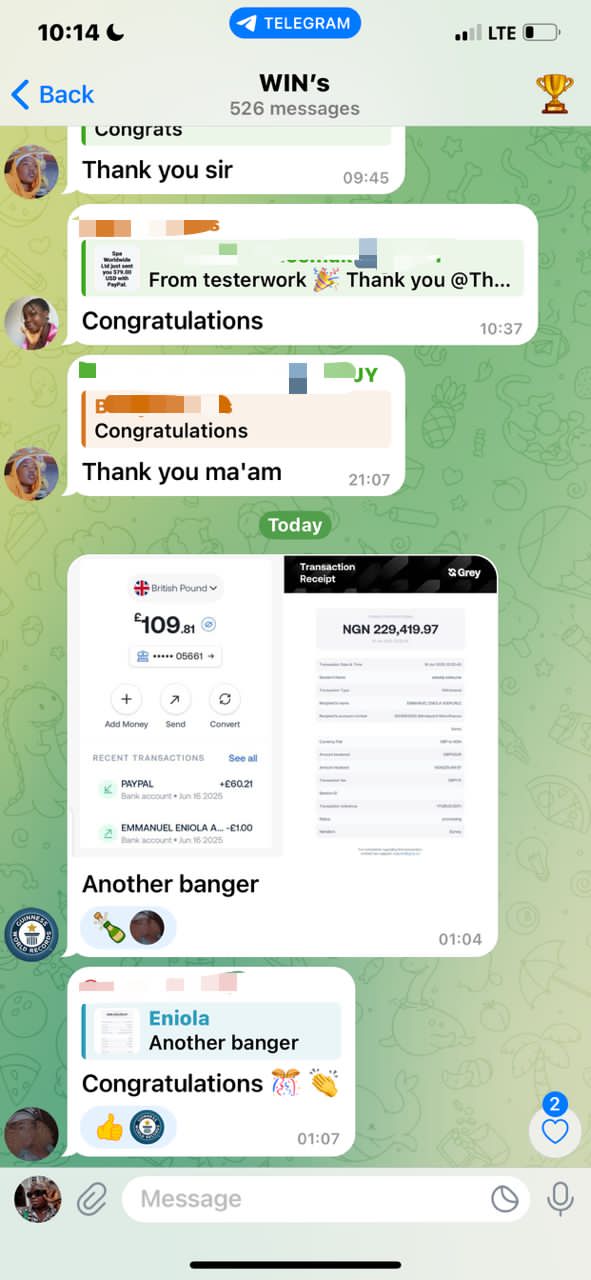 Payment proof